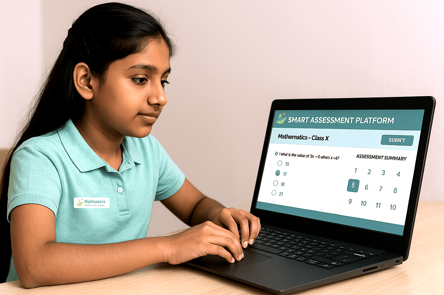 Assessment Platform showing data analytics